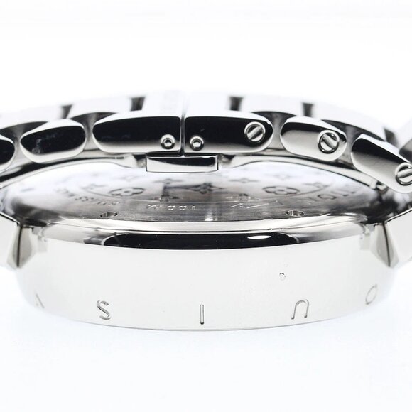 LOUIS VUITTON Tambour Q111G Date Rag Diamond Brown Dial Quartz Men's_873310 - Picture 4 of 7